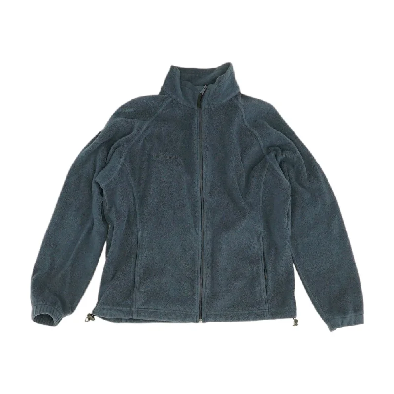 Navy Solid Lightweight Jacket Stand-Up Collar Roll-Neck Collar Turtle Neck