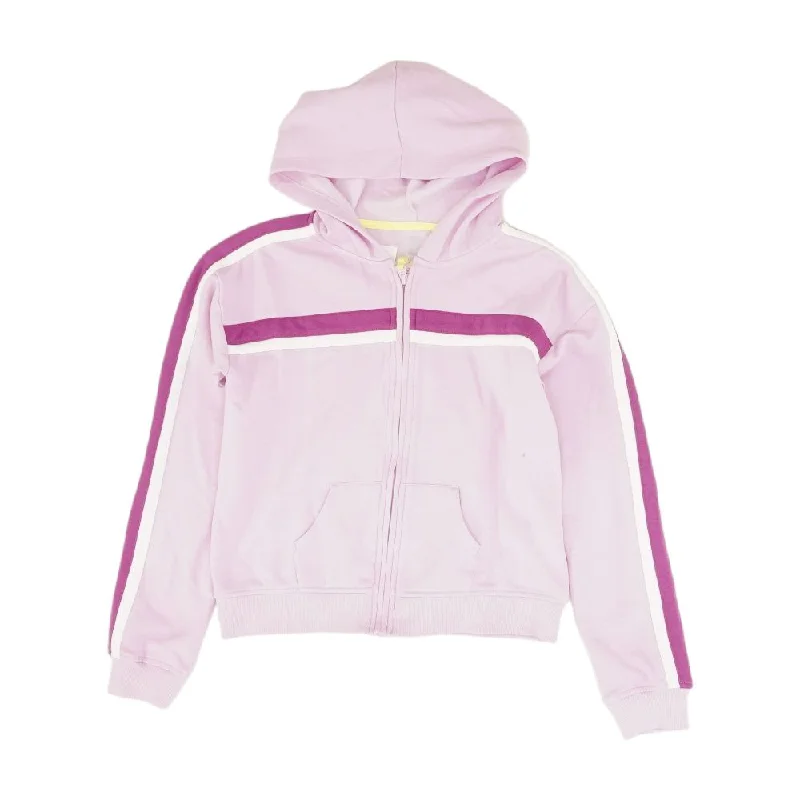 Pink Striped Lightweight Jacket Cardigan Sweater Pullover