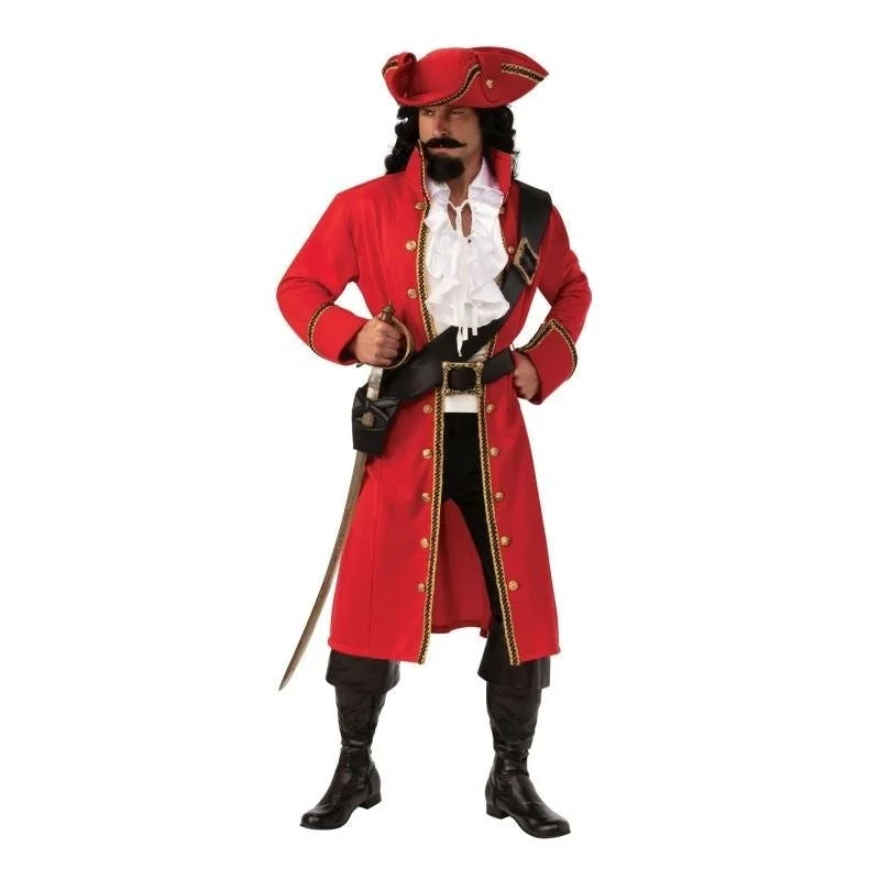 Pirate Captain Hook Authentic Jacket Welt Pockets Slit Pockets Flap Pockets