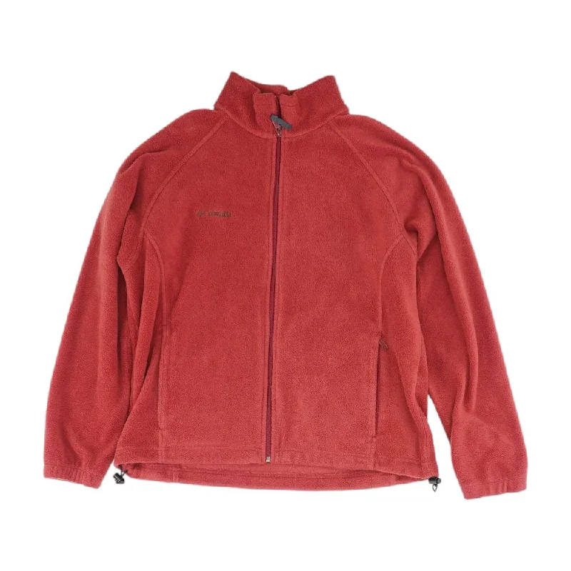 Red Solid Lightweight Jacket Tailored Jacket Straight Jacket A-Line Jacket