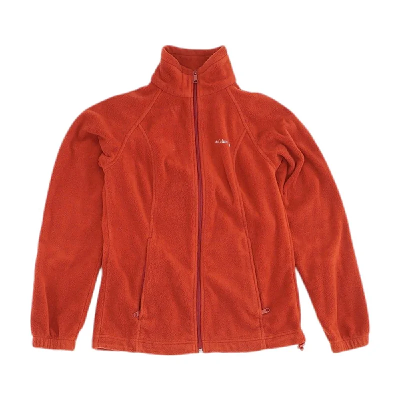 Red Solid Lightweight Jacket Welt Pockets Slit Pockets Flap Pockets