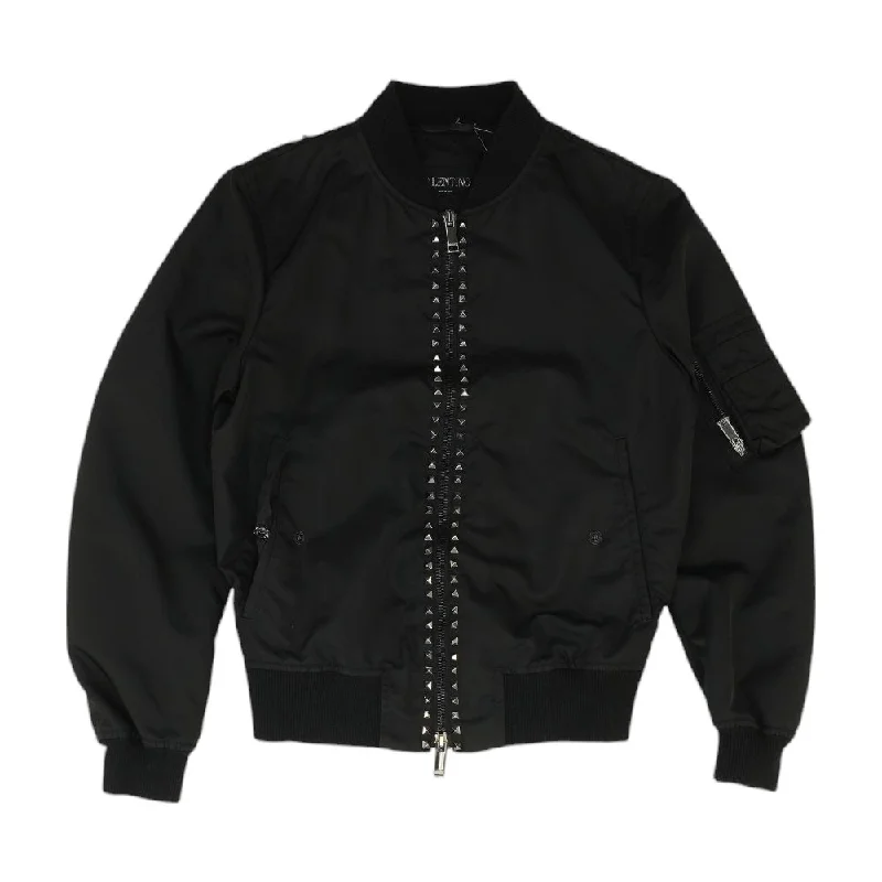 Rockstud Untitled Bomber Jacket Snapped Jacket Toggled Jacket Drawstring Jacket