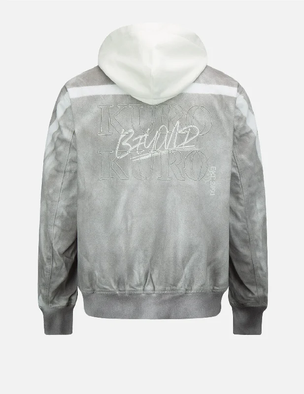 Spray Dyed Bomber Jacket Bomber Jacket Anorak Windbreaker