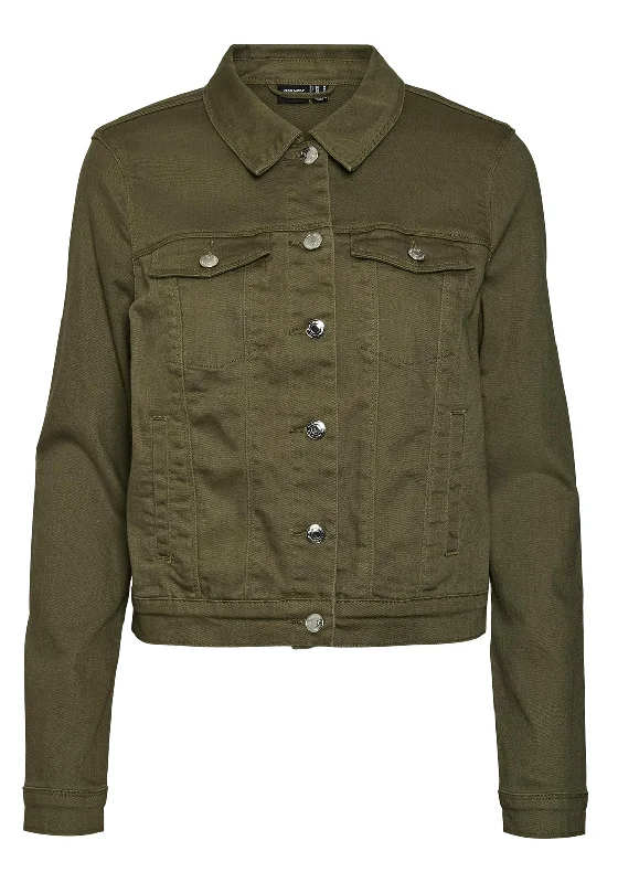 Vero Moda Wild Soya Short Denim Jacket, Kalamata Cardigan Sweater Pullover