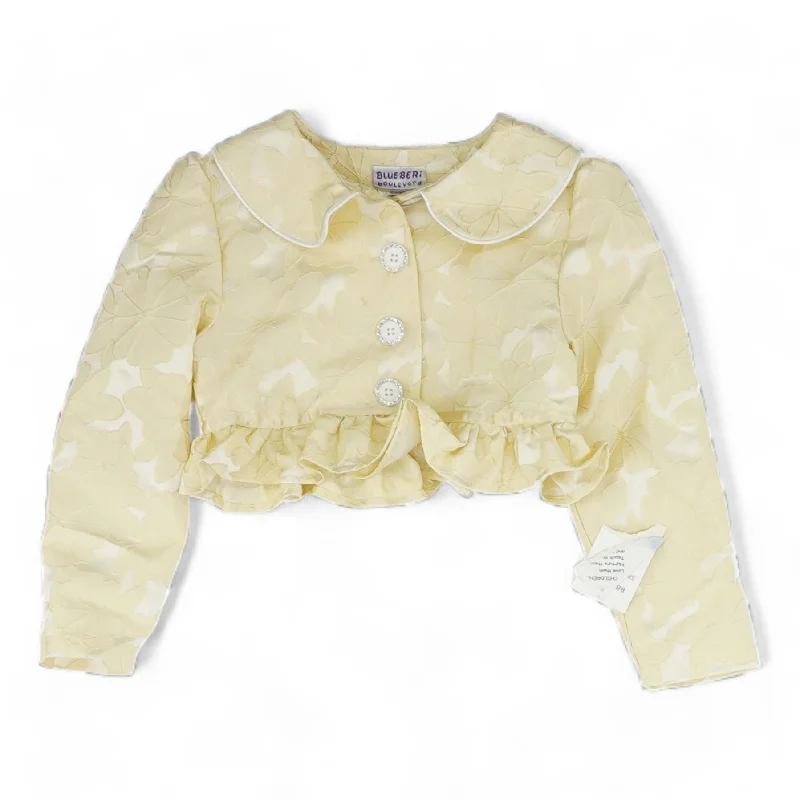 Yellow Embroidery Detail Jacket Rayon Jacket Velvet Jacket Corduroy Jacket