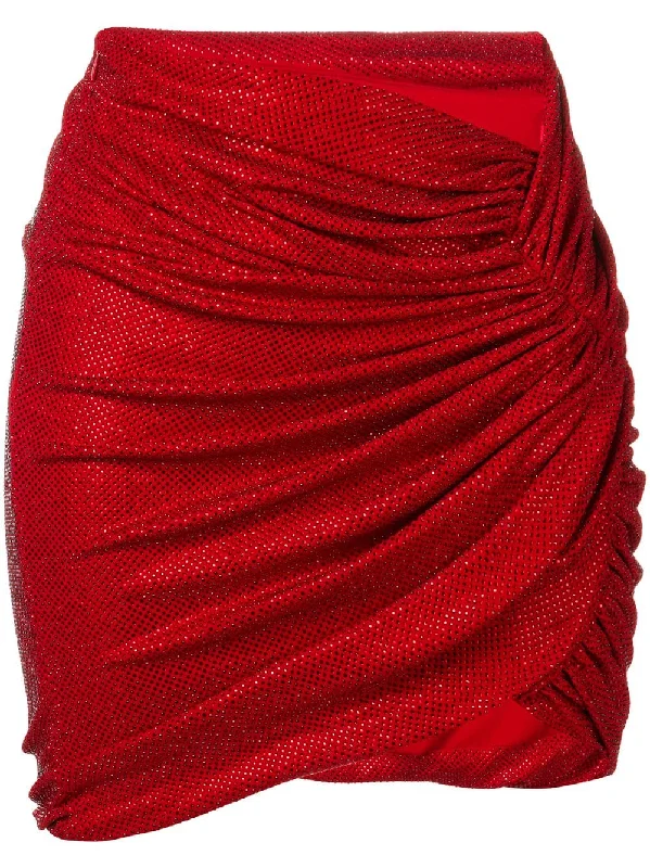 rhinestone embellished skirt wrap skirt elegant