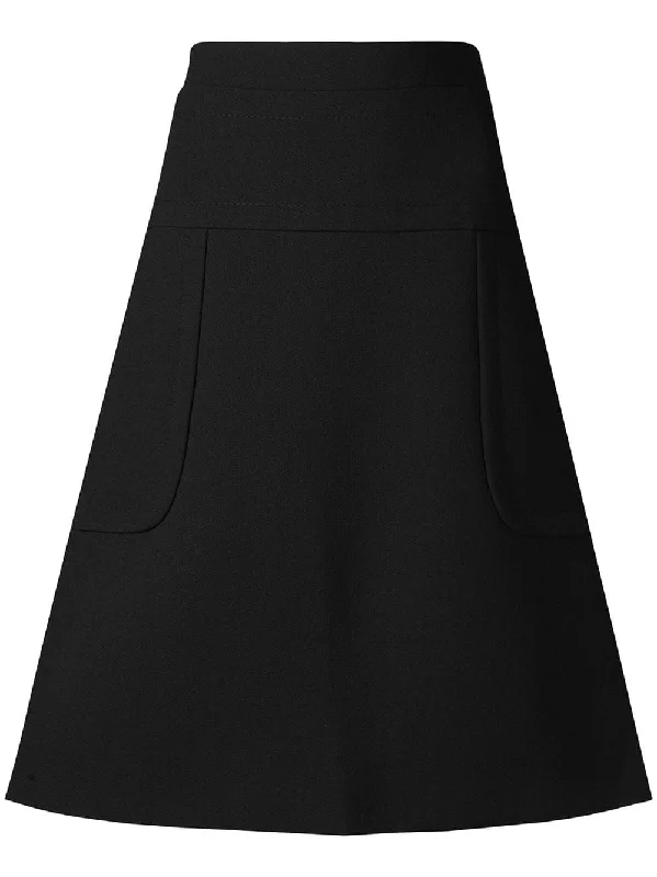 high-waist skirt high slit skirt