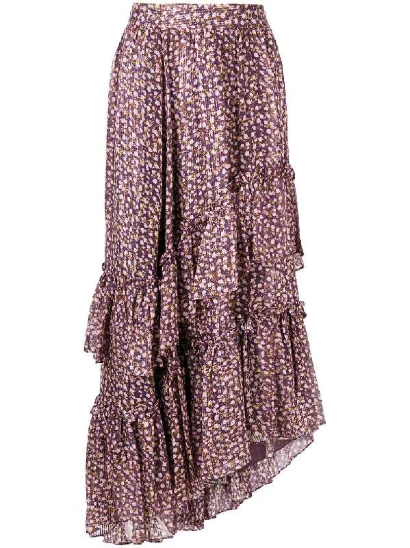 frilled full skirt lightweight skirt design