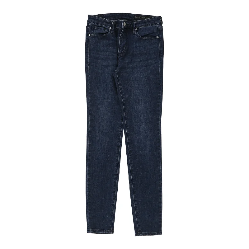 Armani Exchange Skinny Fit Jeans - 28W UK 8 Dark Wash Cotton Trendy Pleated Waist Jeans Armani Exchange Skinny Fit Jeans - 28W UK 8 Dark Wash Cotton Trendy Pleated Waist Jeans