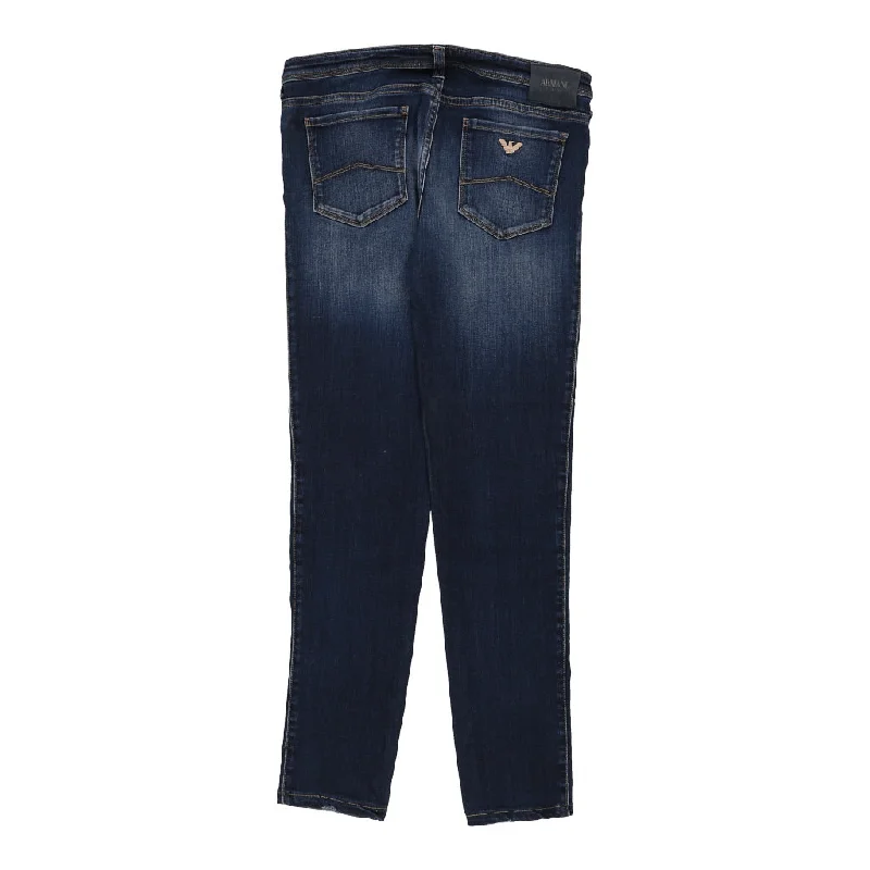 Armani Skinny Jeans - 29W UK 8 Dark Wash Cotton Chic Cropped Jeans