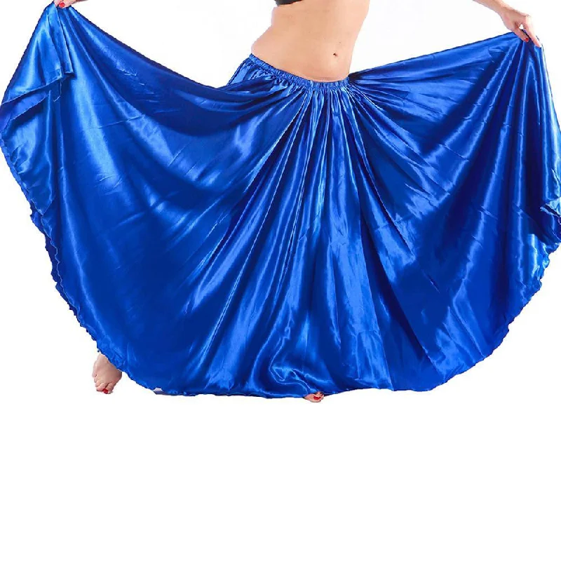 Belly Dance 10-Yards Satin Full Skirt | high waist skirt