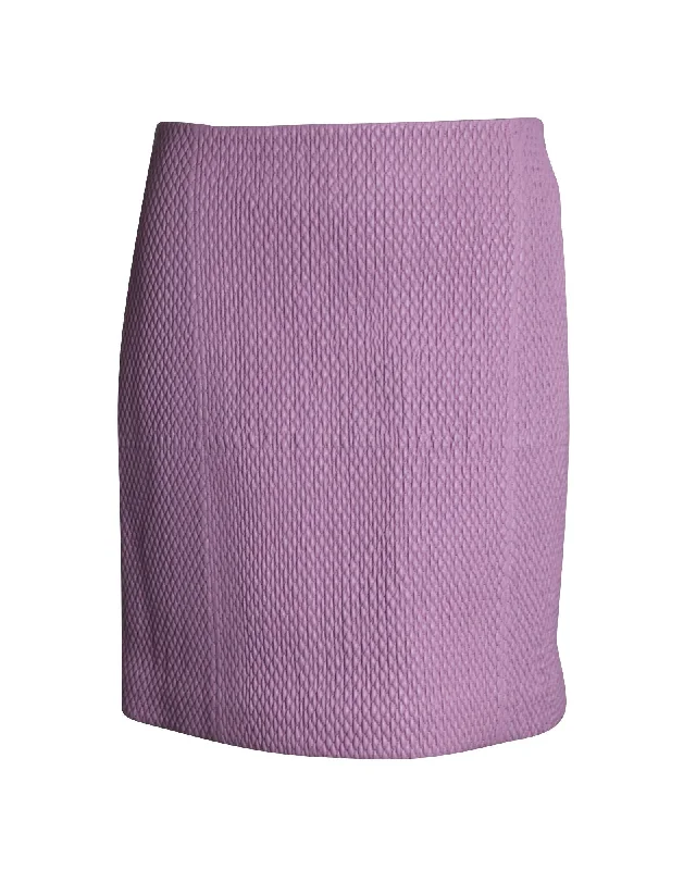 Bottega Veneta Quilted Leather Skirt with Concealed Zip Fastening leather skirt sleek
