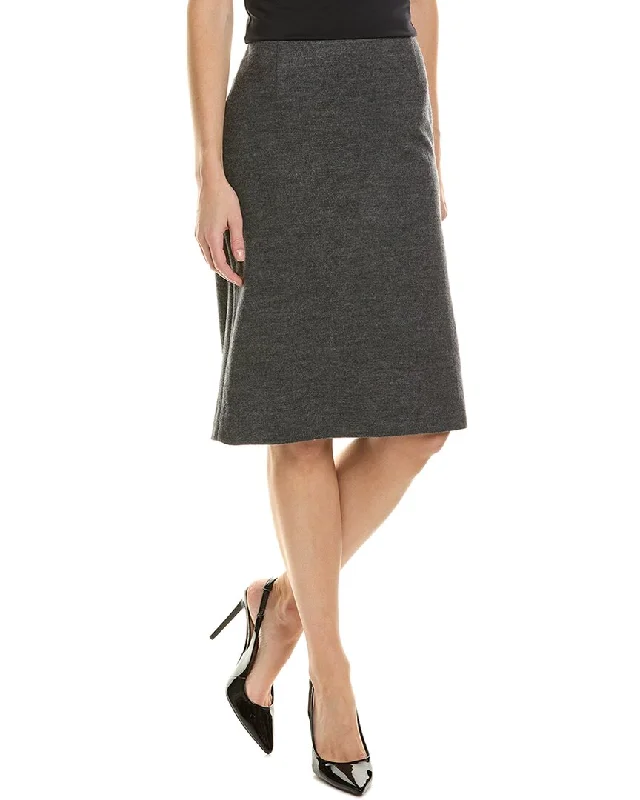 Vince Cozy Fitted Wool Slip Skirt chiffon skirt flowing