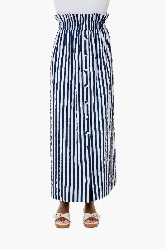 Blue Striped Sasha Skirt spandex blend skirt