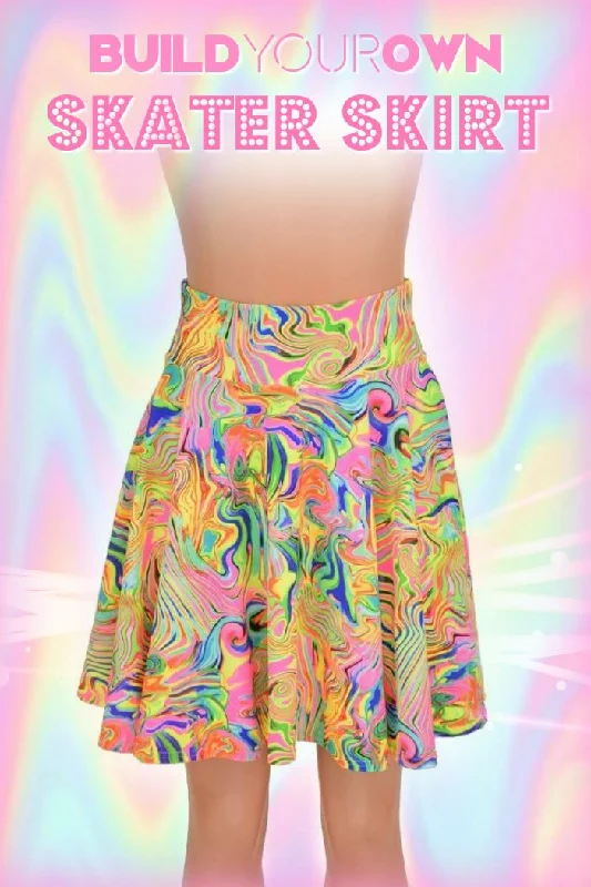Build Your Own Skater Skirt cashmere skirt plush