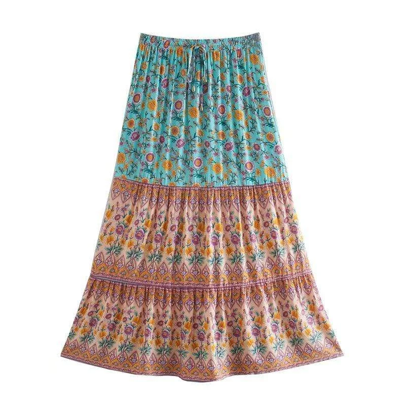 Calista Floral Maxi Skirt corduroy skirt comfortable