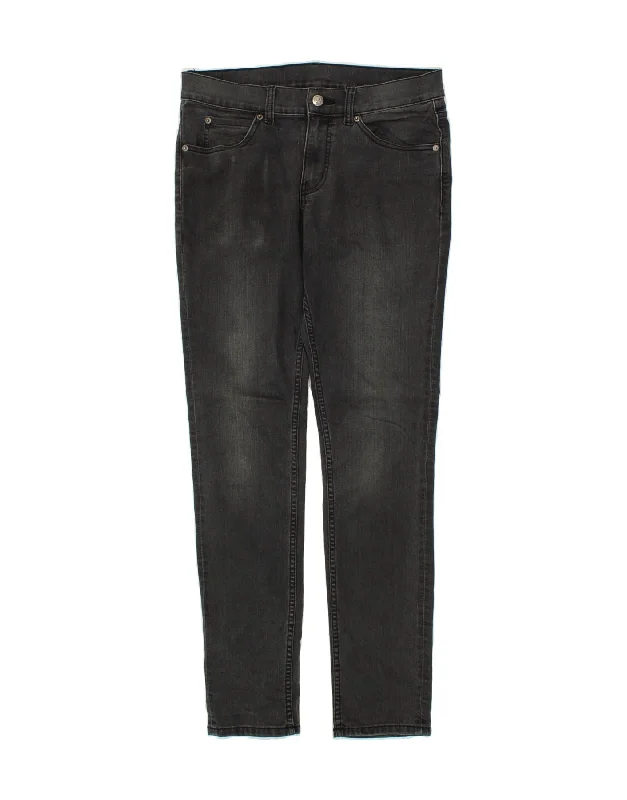 CHEAP MONDAY Womens Skinny Jeans W30 L32 Grey Cotton Fashionable Straight Fit Denim