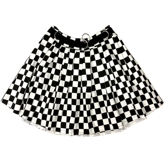 Checkered Mini Skirt tulle skirt dreamy