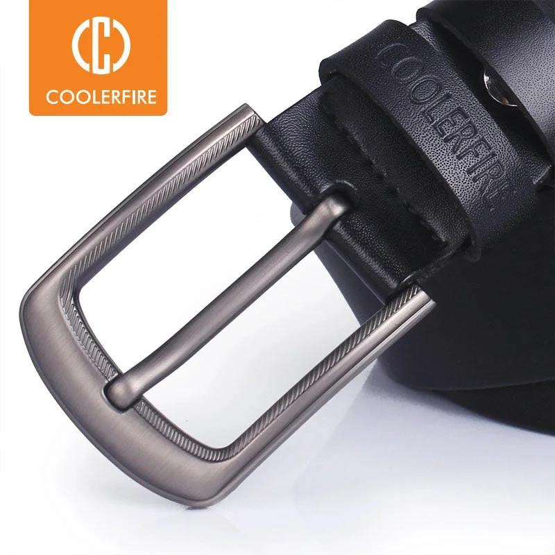 COOLERFIRE Genuine leather belt with pin buckle designer belts for men cowskin fashion jeans Strap male brown black belts Comfortable Zip-Up Skinny Jeans COOLERFIRE Genuine leather belt with pin buckle designer belts for men cowskin fashion jeans Strap male brown black belts Comfortable Zip-Up Skinny Jeans