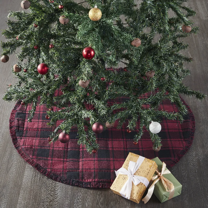 Cumberland Red Black Plaid Tree Skirt 36 midi skirt versatile