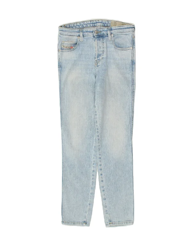 DIESEL Womens Babhila Slim Skinny Jeans W25 L28 Blue Cotton Comfortable Distressed Straight-Leg Jeans DIESEL Womens Babhila Slim Skinny Jeans W25 L28 Blue Cotton Comfortable Distressed Straight-Leg Jeans