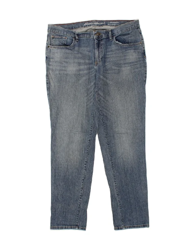 EDDIE BAUER Womens Boyfriend Slim Jeans US 12 Large W34 L30 Blue Cotton Trendy Classic Fit Jeans EDDIE BAUER Womens Boyfriend Slim Jeans US 12 Large W34 L30 Blue Cotton Trendy Classic Fit Jeans