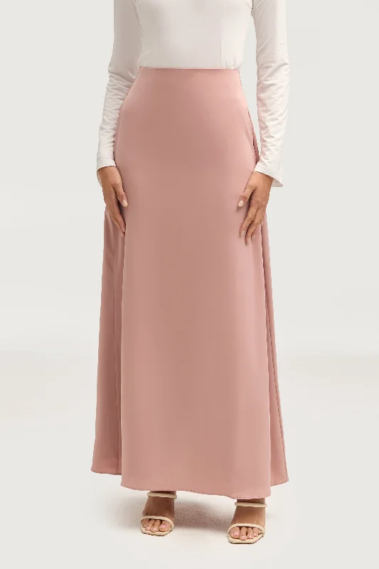 Essential Satin Maxi Skirt - Blush mini skirt trendy