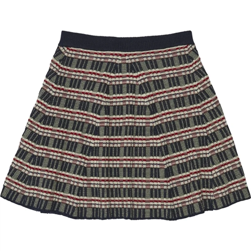FUB Rib Skirt Dark Navy denim skirt trendy