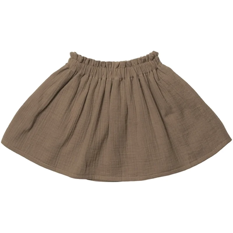 Huttelihut Daisy Skirt Muslin Nougat silk skirt luxurious