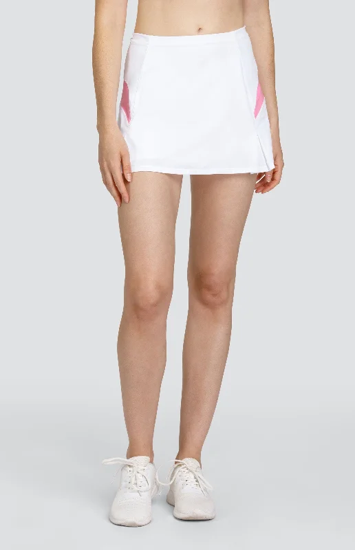 Iggy 13.5" Skort - Camelia Pink linen skirt light