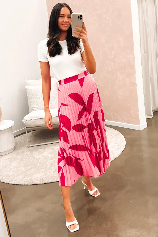 Janey Maxi Skirt Pink casual skirt length