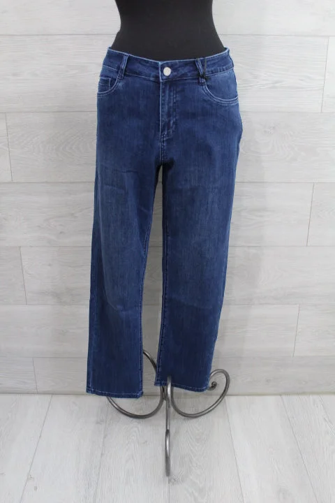 Joseph Ribkoff Jeans - Gia | Classic Slim Fit Stretch Jeans Casual Distressed Denim Jeans Joseph Ribkoff Jeans - Gia | Classic Slim Fit Stretch Jeans Casual Distressed Denim Jeans