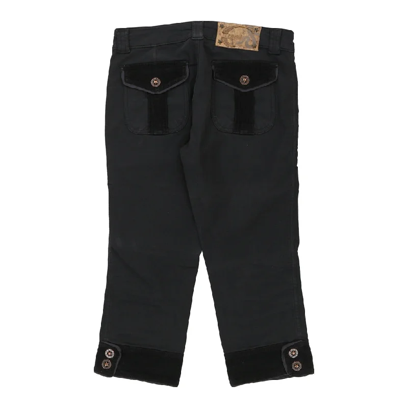 Just Cavalli Jeans - 31W UK 12 Black Cotton Elegant Dark-Wash Bootcut Jeans