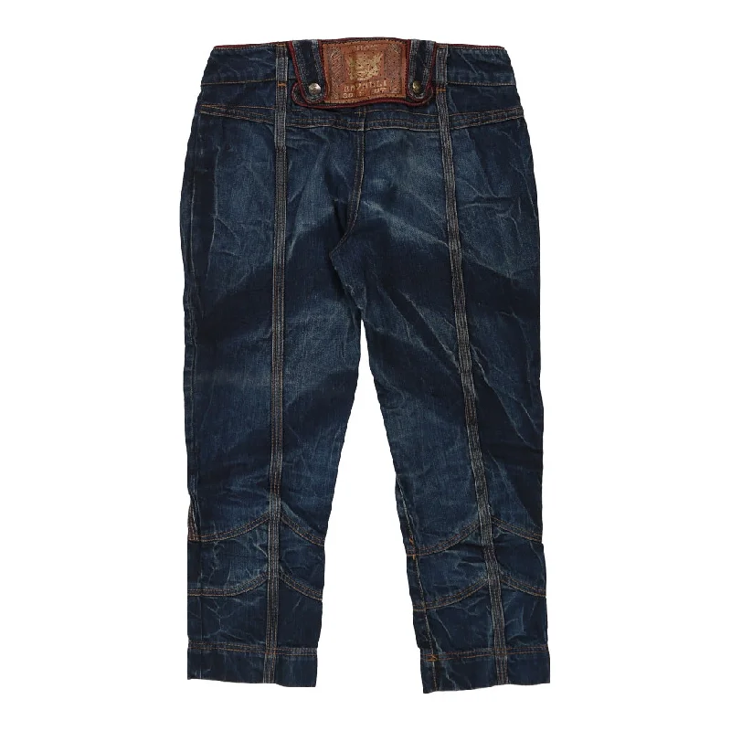 Just Cavalli Jeans - 32W UK 10 Blue Cotton Casual High-Waisted Bootcut Jeans