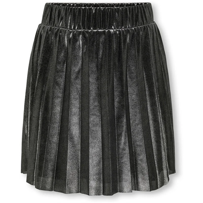 Kids ONLY Black Metallic Hailey Pleated Skirt corduroy skirt durable