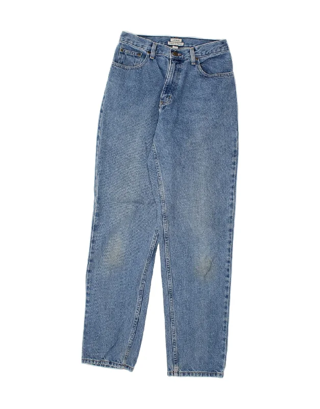 L.L.BEAN Womens Relaxed Fit Tapered Jeans US 6 Small W24 L31 Blue Cotton Comfortable Mid-Rise Jeans L.L.BEAN Womens Relaxed Fit Tapered Jeans US 6 Small W24 L31 Blue Cotton Comfortable Mid-Rise Jeans