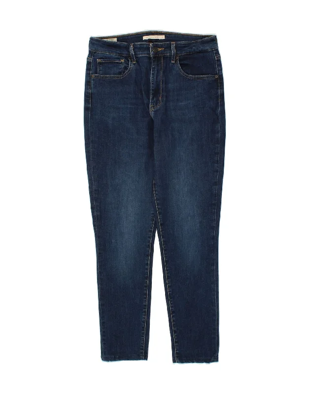 LEVI'S Womens 721 High Rise Skinny Jeans W31 L28 Navy Blue Lyocell Stylish Relaxed Fit Skinny Jeans LEVI'S Womens 721 High Rise Skinny Jeans W31 L28 Navy Blue Lyocell Stylish Relaxed Fit Skinny Jeans