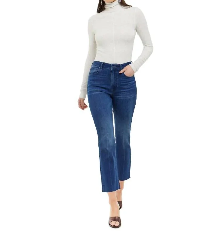 Linden Cropped Jeans In Blue Note Trendy Skinny High-Waist Jeans