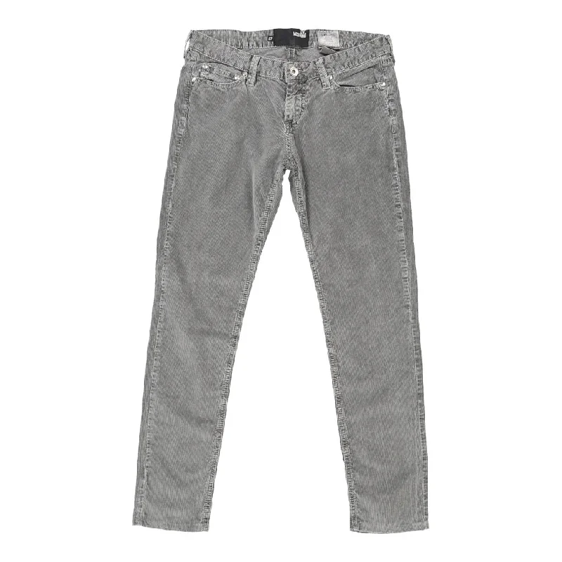Love Moschino Jeans - 32W UK 10 Grey Cotton Comfortable Straight-Legged Denim
