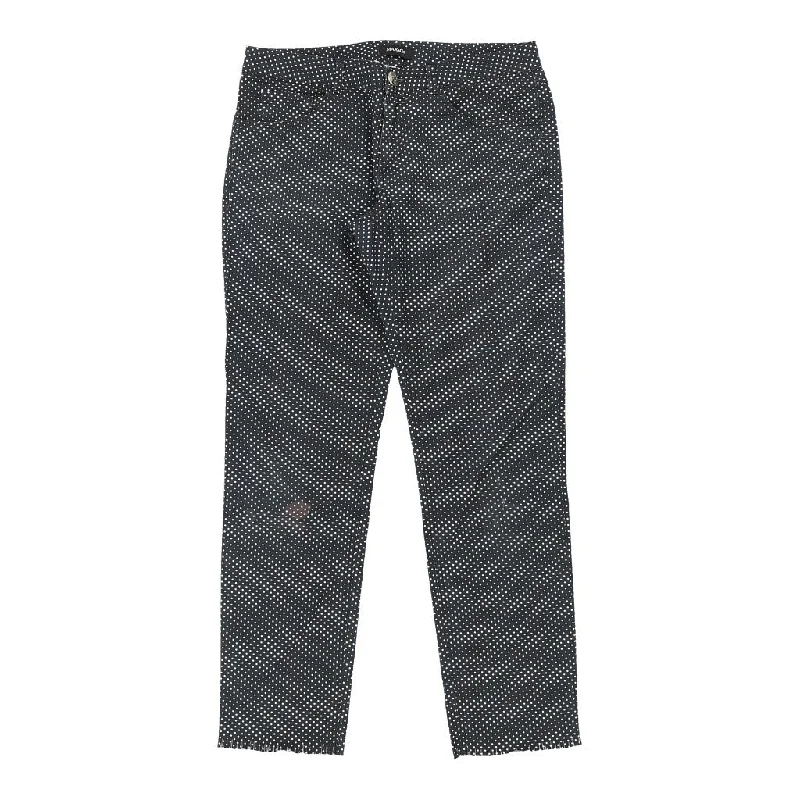 Max & Co Polka Dot Jeans - 32W UK 10 Blue Cotton Trendy Plus Size Jeans