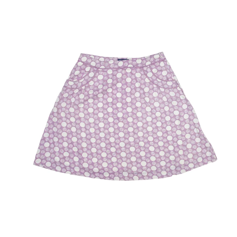 MONSOON Knee Length A-Line Skirt Purple Spotted Womens UK 12 velvet skirt glossy