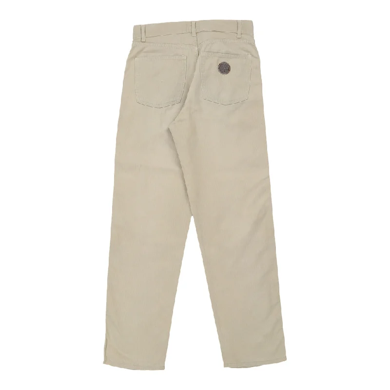 Moschino Jeans Jeans - 30W UK 12 Beige Cotton Chic Rip-Detail High-Waist Jeans