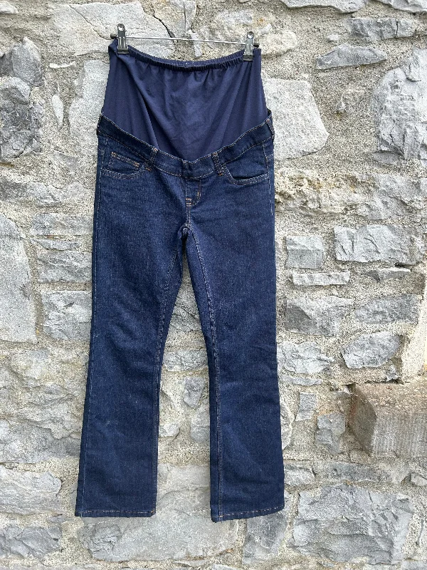 Navy maternity jeans uk 10 Stylish Paperbag Waist Denim