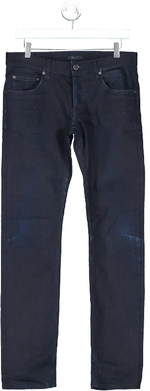 Prada Dark Blue Straight Jeans W30 Comfortable Stretch Denim Jeans