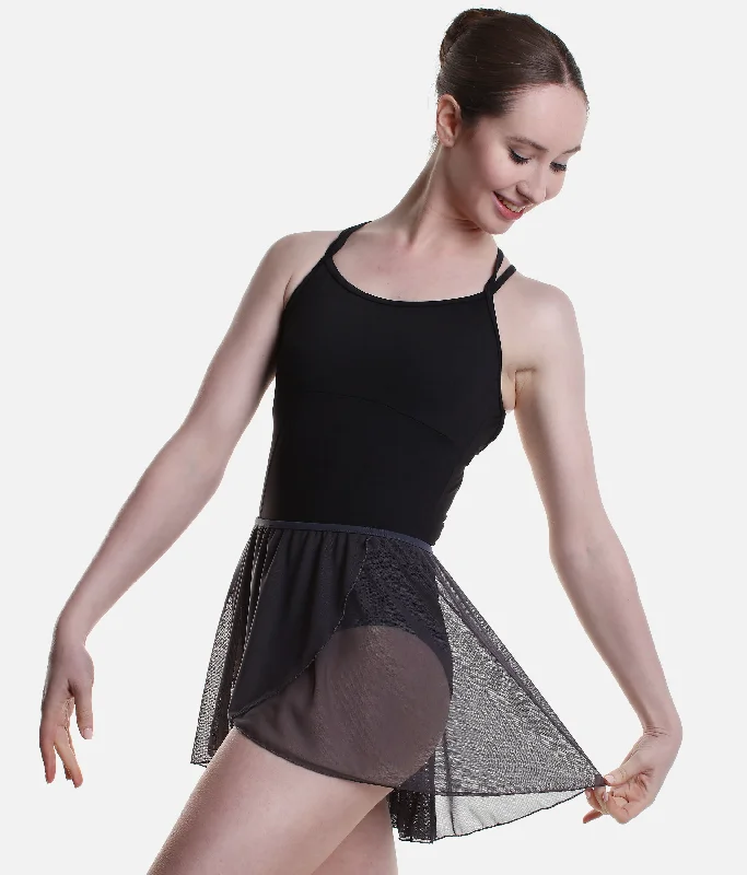 Pull-On Dance Skirt, Mock Wrap Design - BETHANIE athletic skirt fit