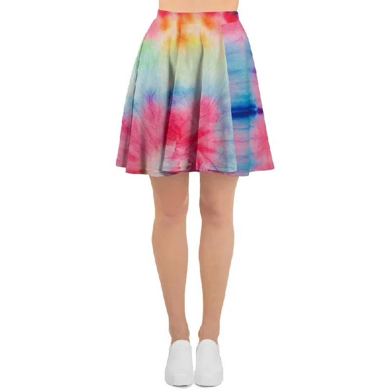 Rainbow Tie Dye Women's Skirt seamless skirt comfort