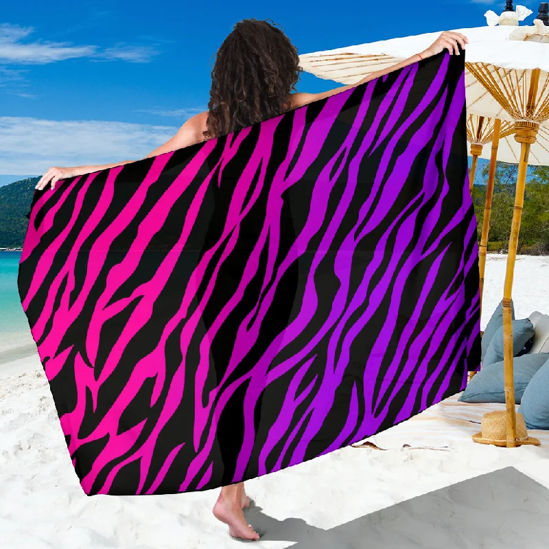 Rainbow Zebra Scarf Sarong maxi skirt elegant