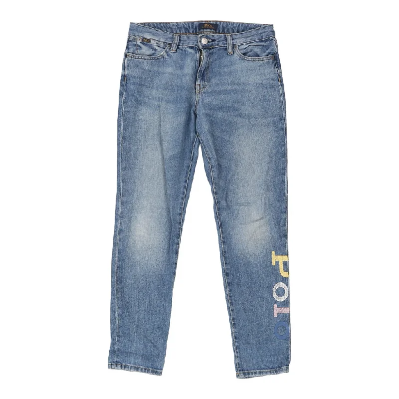 Ralph Lauren Jeans - 29W UK 8 Blue Cotton Fashionable Mom Jeans