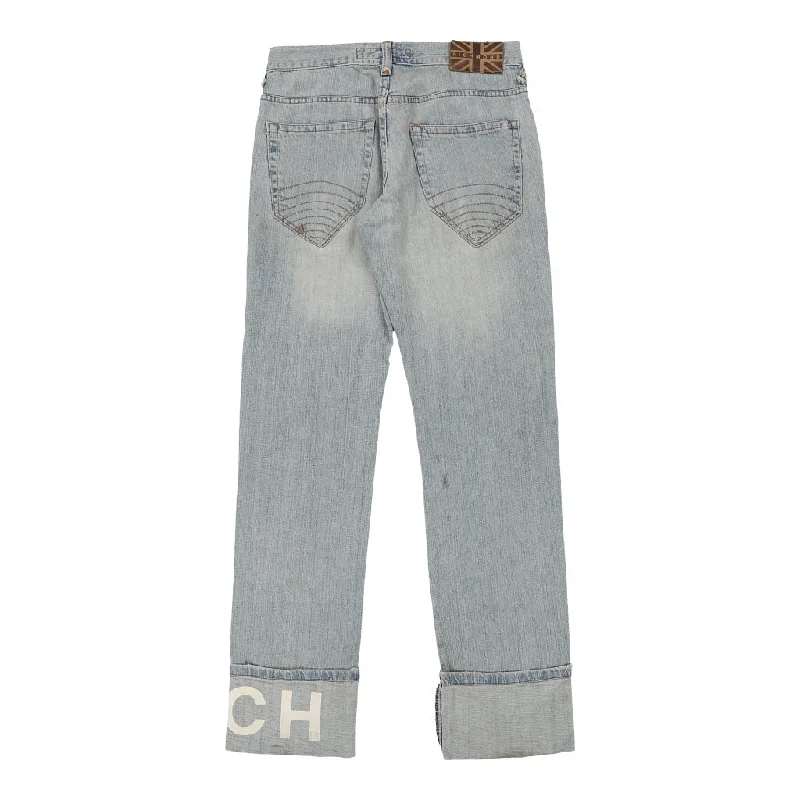 Richmond Jeans - 32W UK 12 Blue Cotton Fashionable Vintage Wash Jeans