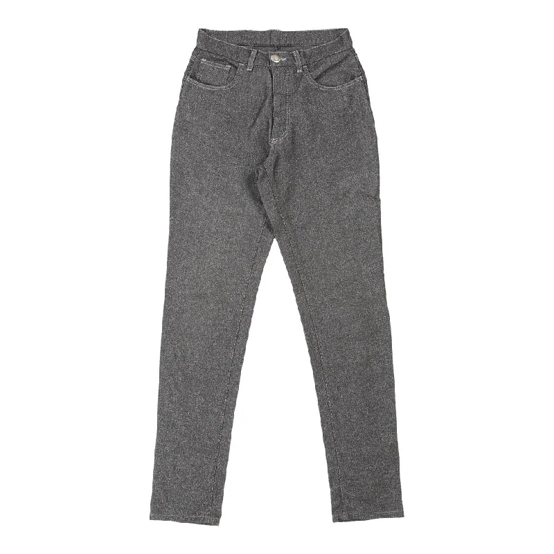 Roccobarocco Jeans - 28W UK 8 Grey Cotton Fashionable Raw Edge Jeans